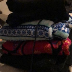 Pj bottoms x4 and a panda onesie.